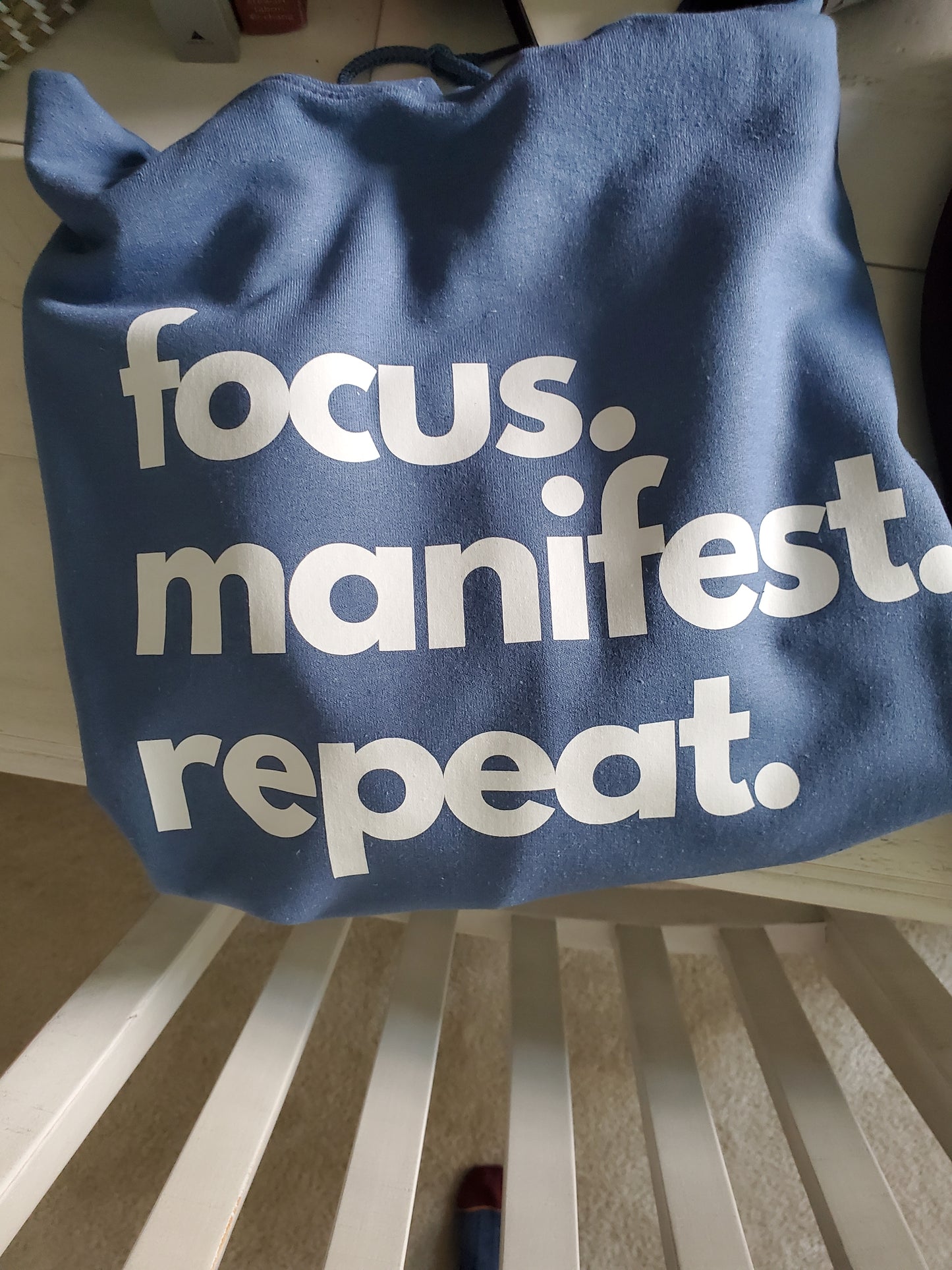 Indigo hoodie focus manifest repeat